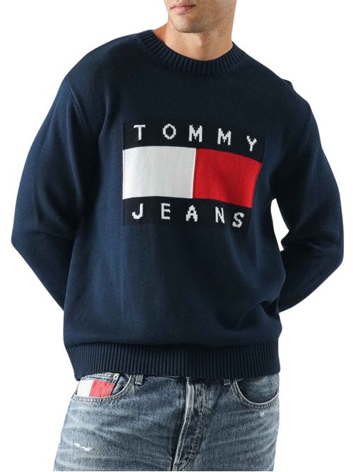 Maglioncino in cotone con logo Tommy Jeans | DM0DM23413C1G